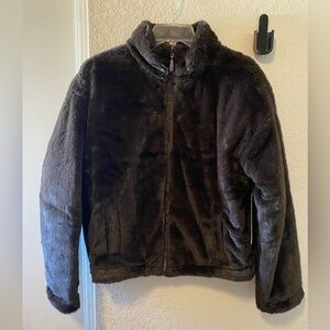 Women's Teddy Jacket in Dark Brown